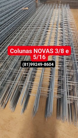 Coluna COLUNAS PRONTAS e SOLDADAS 3/8 ou 5/16