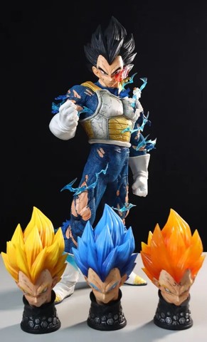 Boneco vegeta 45Cm Gigante Novo Super Sayajin Amigo Goku Trunks 