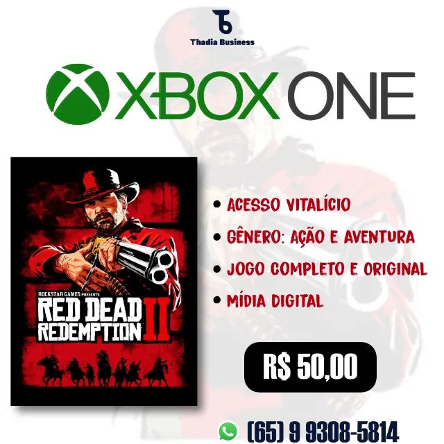 Red Dead Redemption 2 Xbox One em Mídia Digital