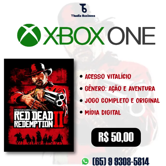 Jogo Red Dead Redemption 2 Mídia Digital Pc Windows