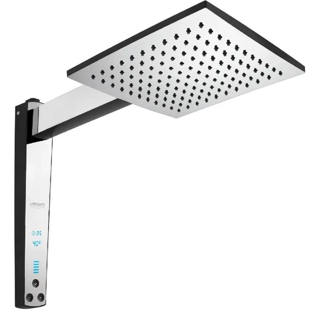 Chuveiro digital lorenzetti acqua century preto/cromado 6800w 220v - Foto 2
