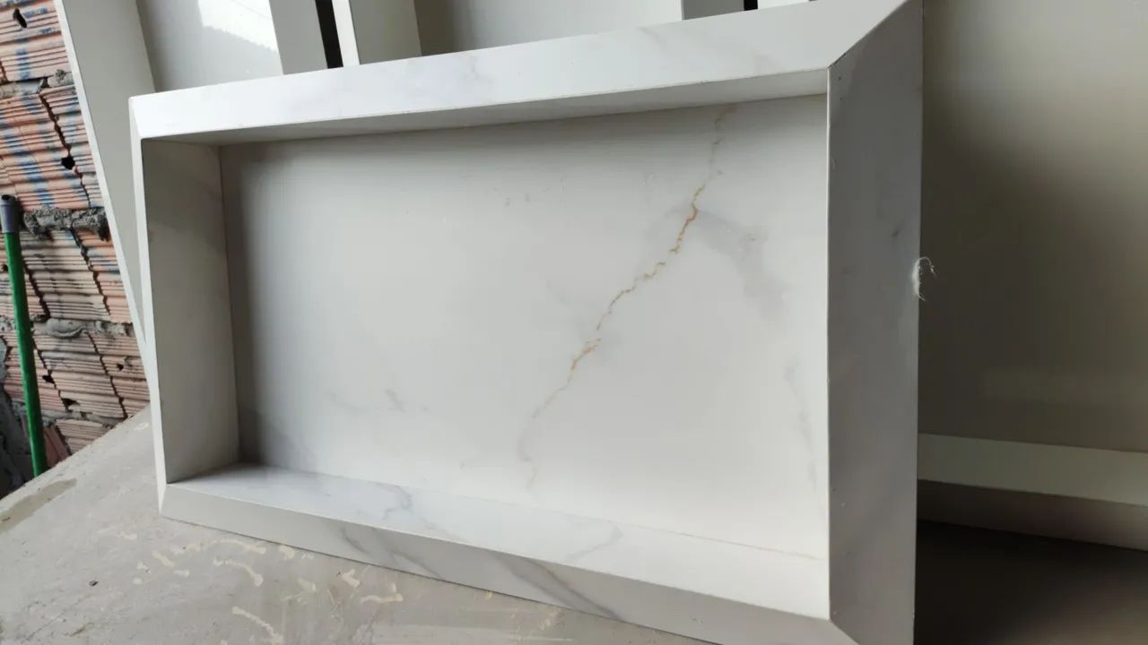 Nichos de porcelanato borda diamante  - Foto 5