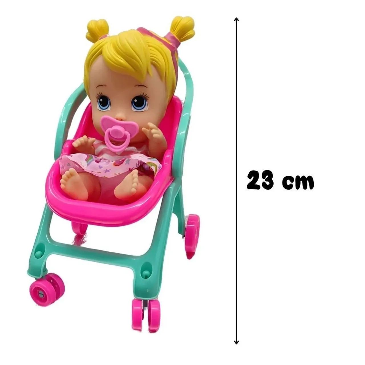 Boneca Little Dolls Passeio - Com Carrinho de Bebê - Foto 2
