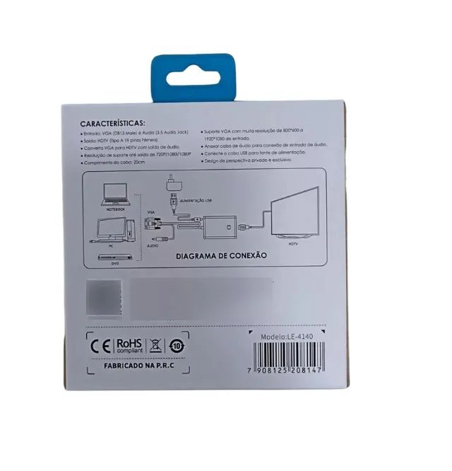 Adaptador Conversor VGA Para HDMI Com Áudio It-Blue - Foto 6