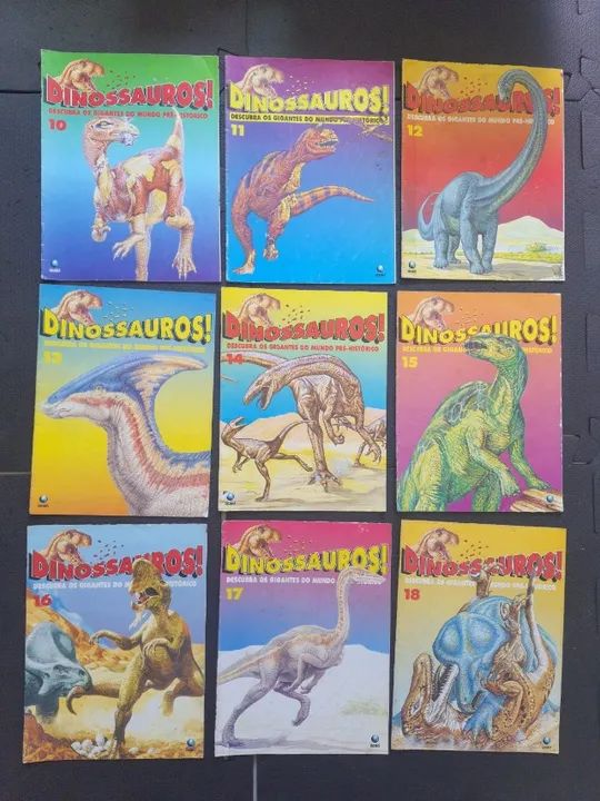 Revista Dinossauro! 36 volumes + 2 caixas - Foto 3