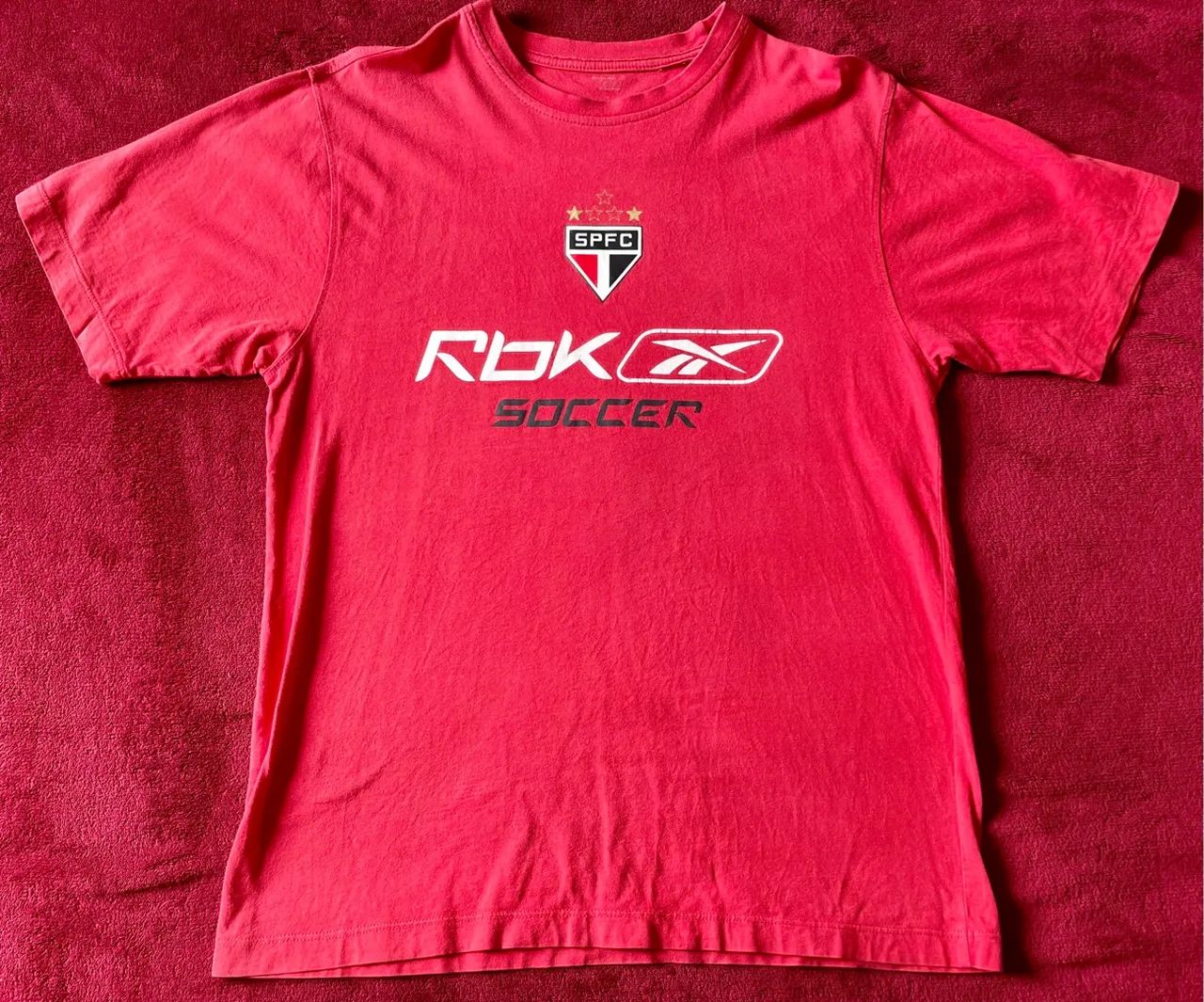 Lote Com 3 Camisetas Do São Paulo Futebol Clube Reebok - Foto 2