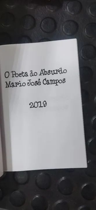 Livro O Poeta do Absurdo - Mario José Campos - Foto 3