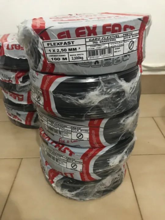 Cabo flexível rolo 100 metros