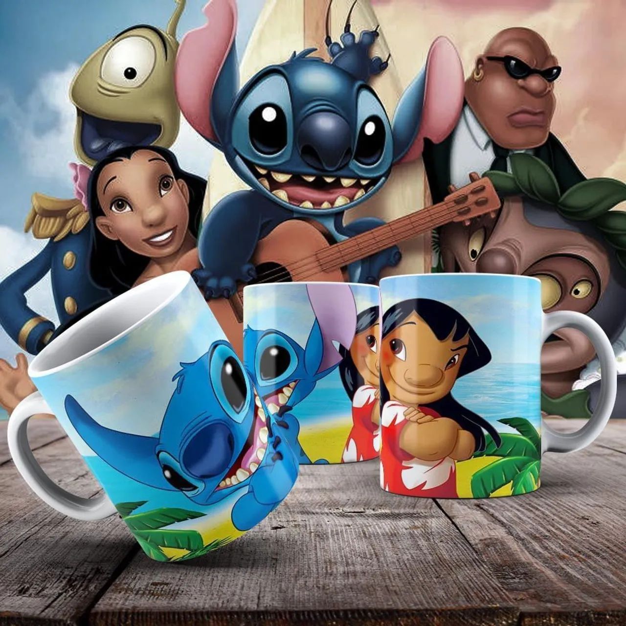 Caneca Stitch Ohana Família - Utensílio de Cozinha - Utensílios