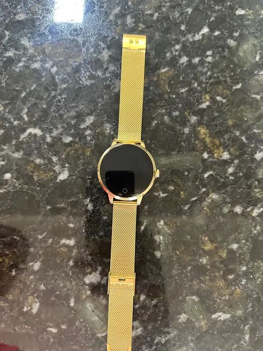  Smartwatch Dourada - Foto 3