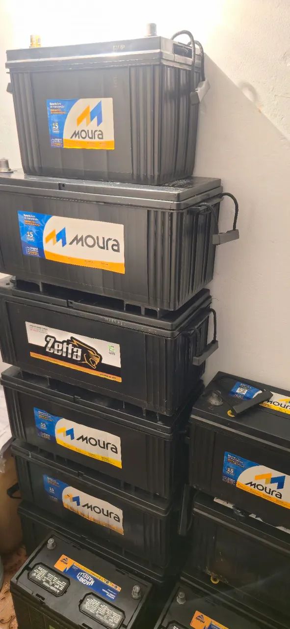 Baterias Moura e Zetta 100Ah ,150ah  e 180 AH SEMI NOVAS 