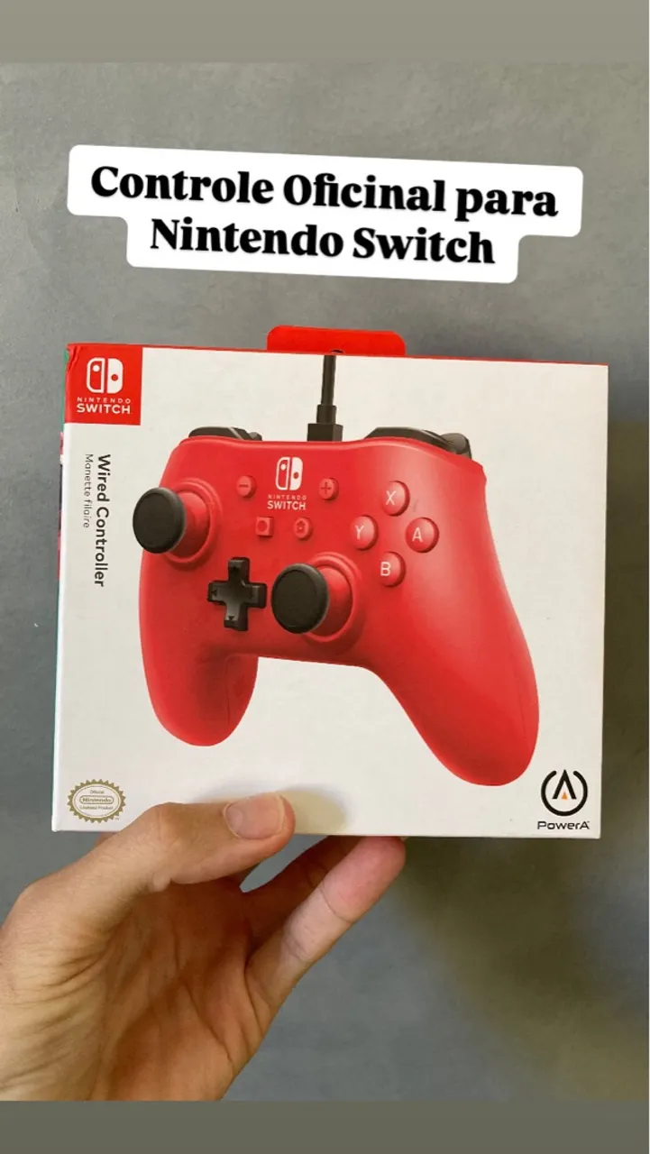 Controle original Nintendo Switch novo