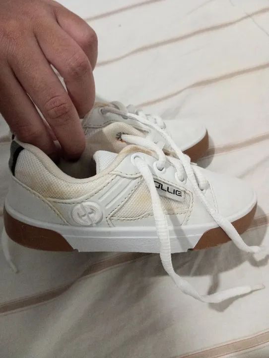 Tênis infantil branco - Foto 3