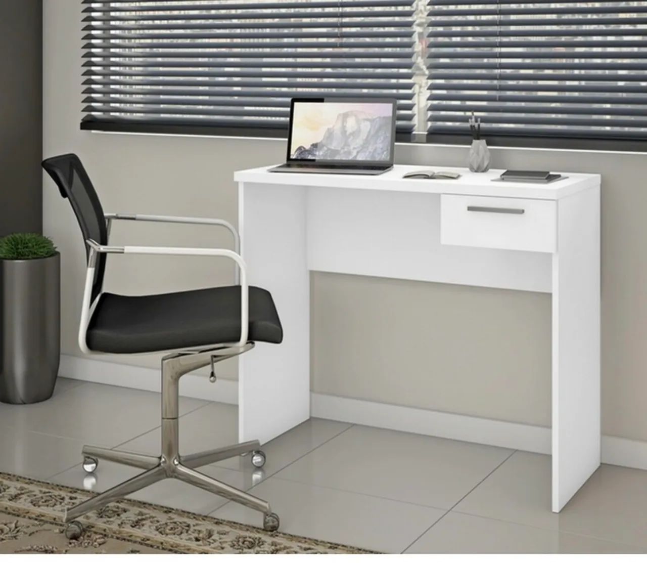 Mesa Escritório 1 Gaveta - Entrega Grátis Hoje!  - Foto 2