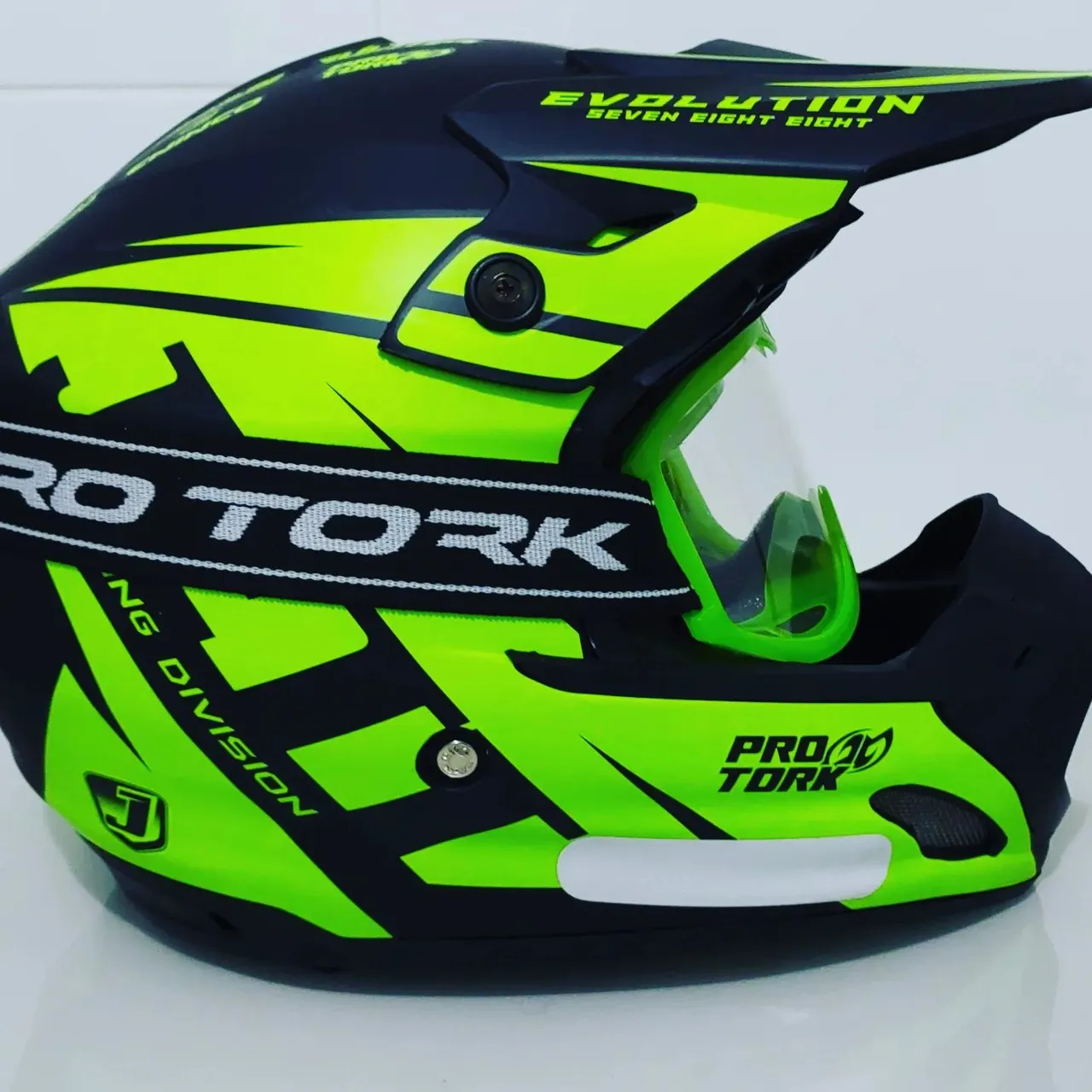 Capacete motocross tamanho 60 com óculos