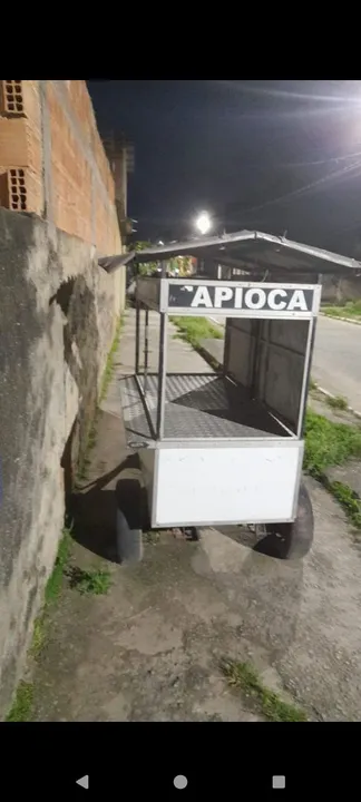 Carrinho de mão para tapioca
