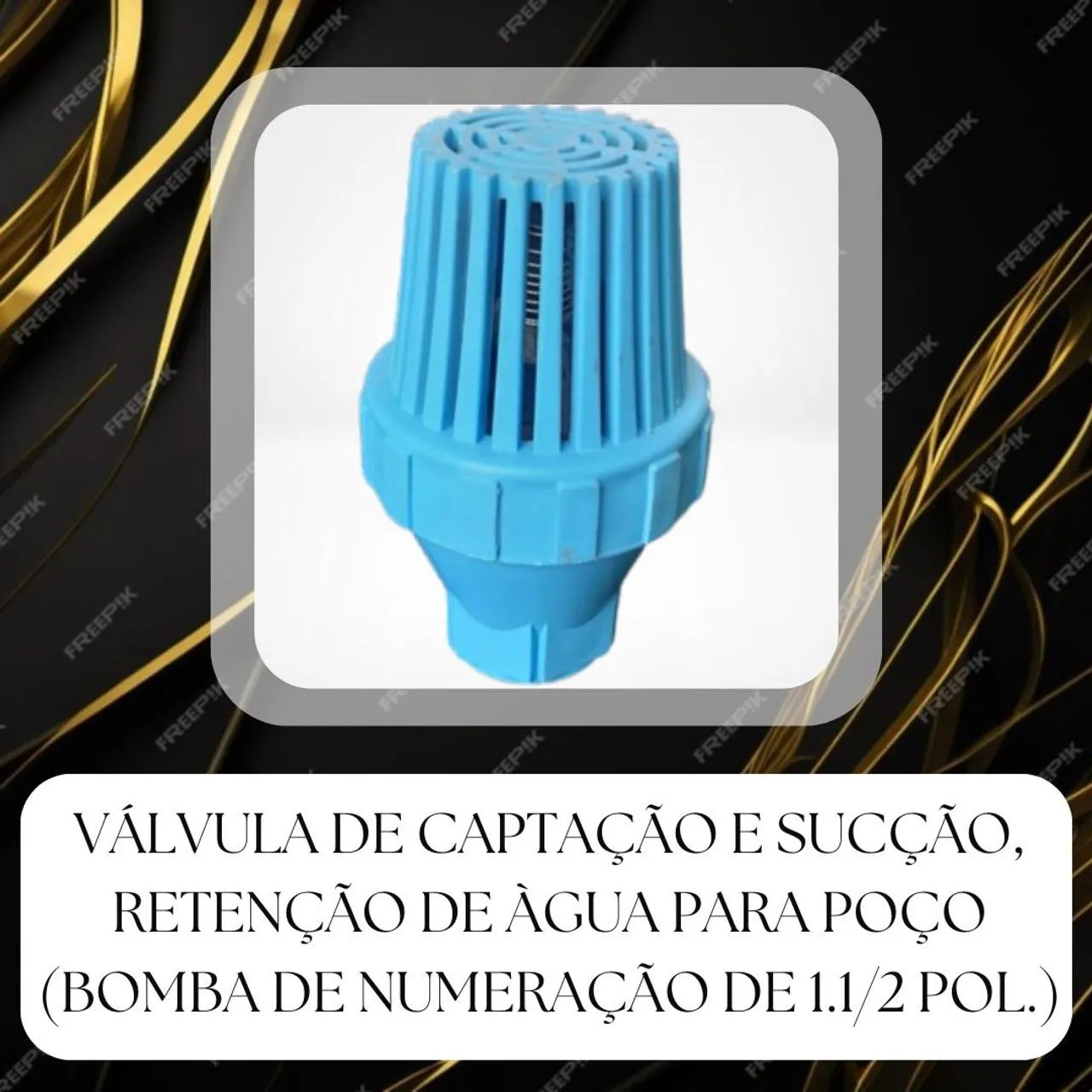 Válvula de Captação e Sucção para Poço 1 1/2 Pol.