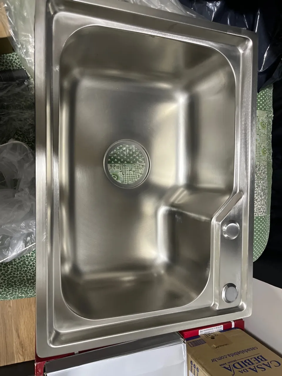 Cuba inox escovado 55x40