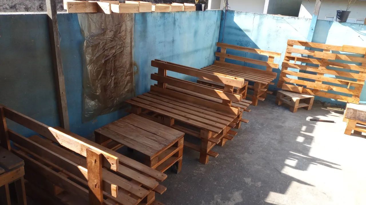 Banco de Pallet Artesanal - Foto 4