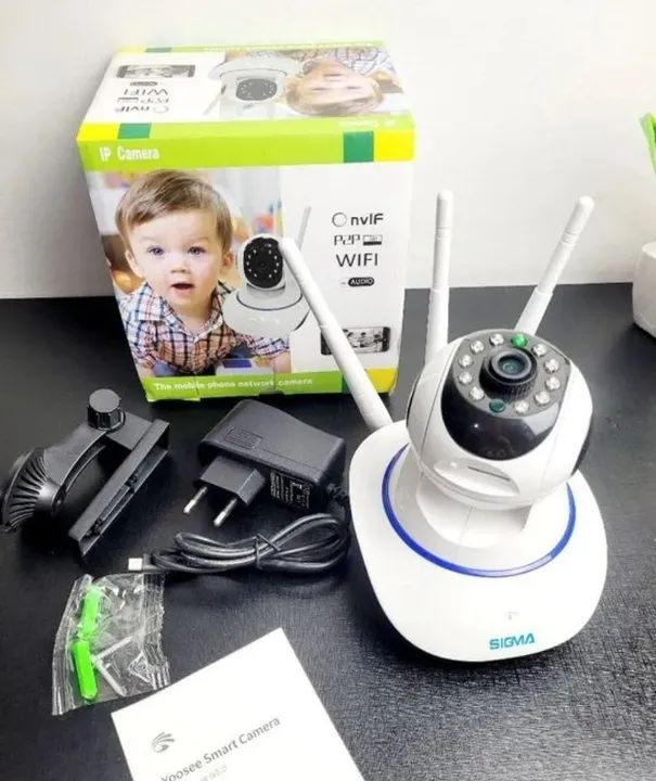 Camera Robo 3 Antenas Ip Wifi 360 Sistema Yoosee - Foto 5