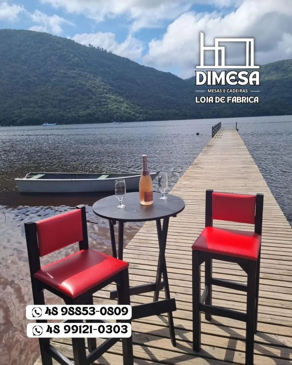 Conjunto de Mesa com 2 Cadeiras - Perfeito para seu Espaço! - Foto 2