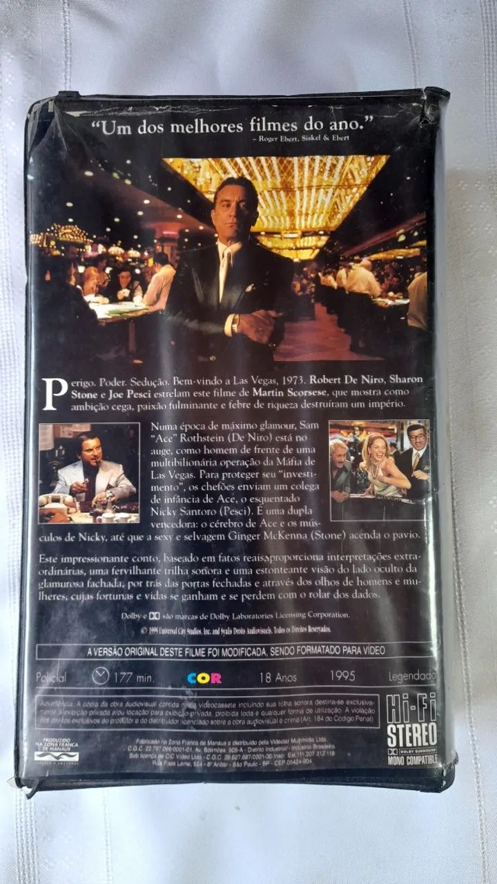 vhs cassino. Robert De Niro, Sharon stone e Joe Pesci. - Foto 5