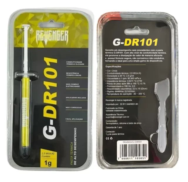 Pasta Térmica Prata Alta Performance G-DR101 1g Original Processador CPU Placa Vídeo PS4 P - Foto 3