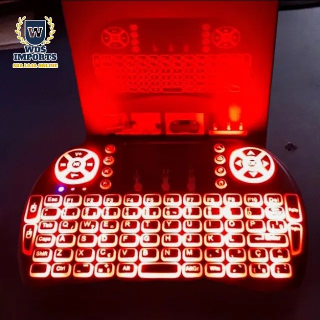 Mini teclado Wiresless para Tv Box e SmartTv Iluminado - Foto 2