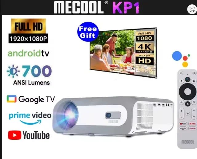 MECOOL KP1 Projetor inteligente Full HD 1080P 700 ANSI lumens - Foto 5