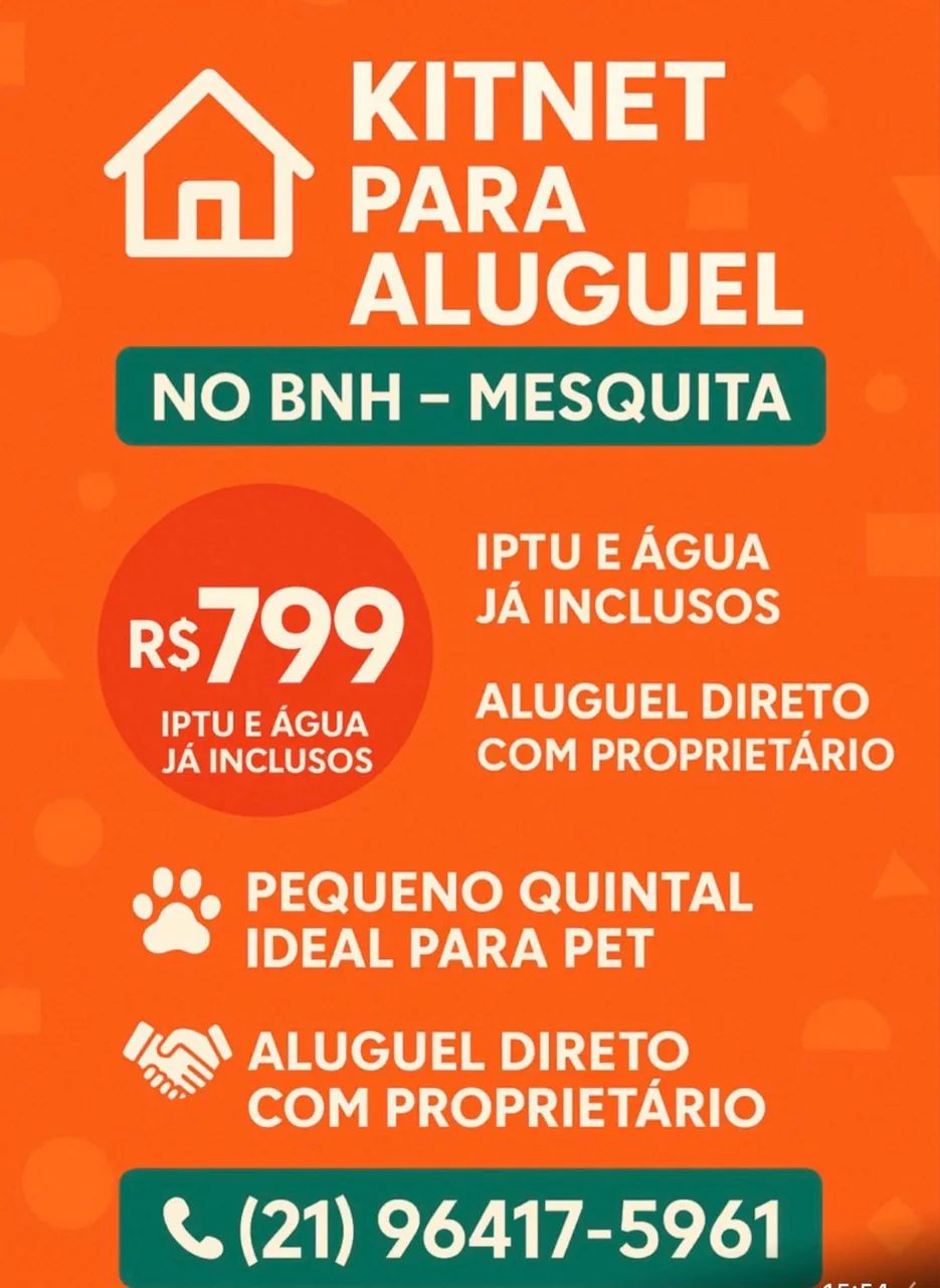 Pet liberado KITNET 