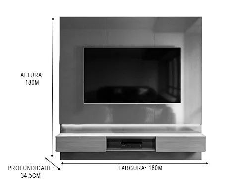 Painel com Ripas 3D para TV 70" com Led - Foto 4