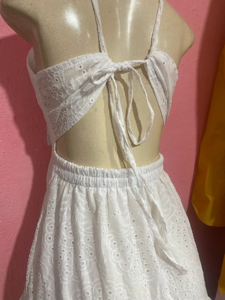 Vestido branco cambraia lindo - Foto 5
