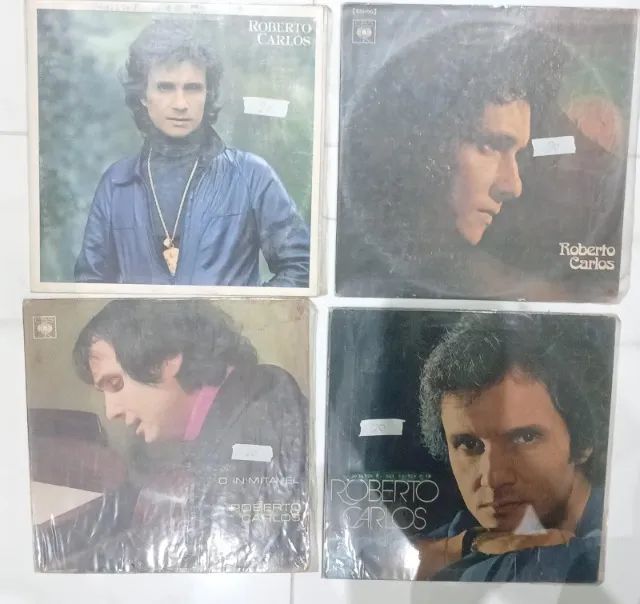 LOTE  4 DISCO VINIL LP.   ROBERTO CARLOS