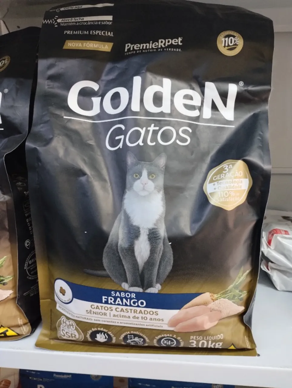 Golden gato castrado sênior 3kg