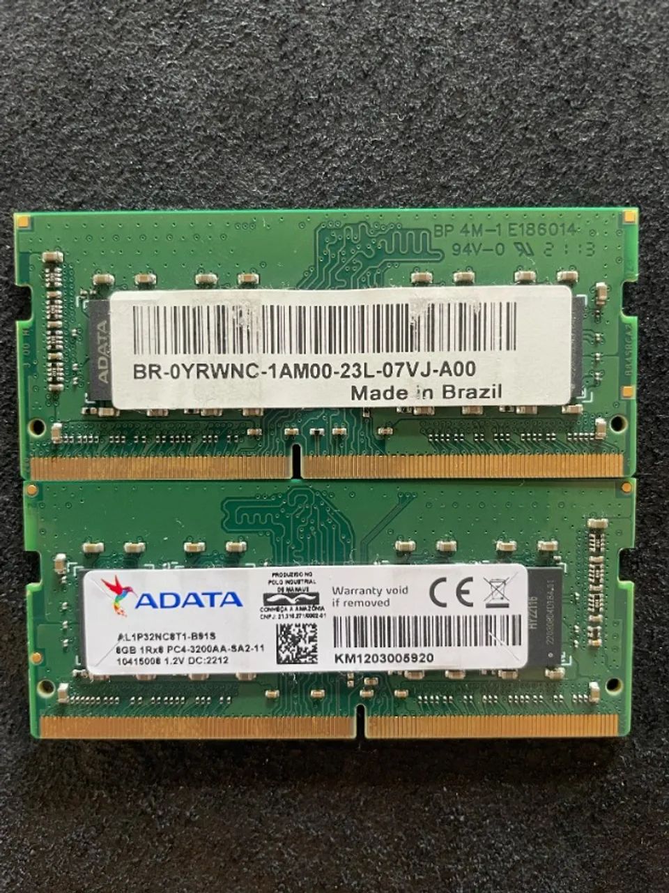 Kit 16GB (2x8GB) Memória RAM ADATA DDR4 3200MHz SODIMM para Notebook - AL1P32NC8T1-B91S - Foto 3