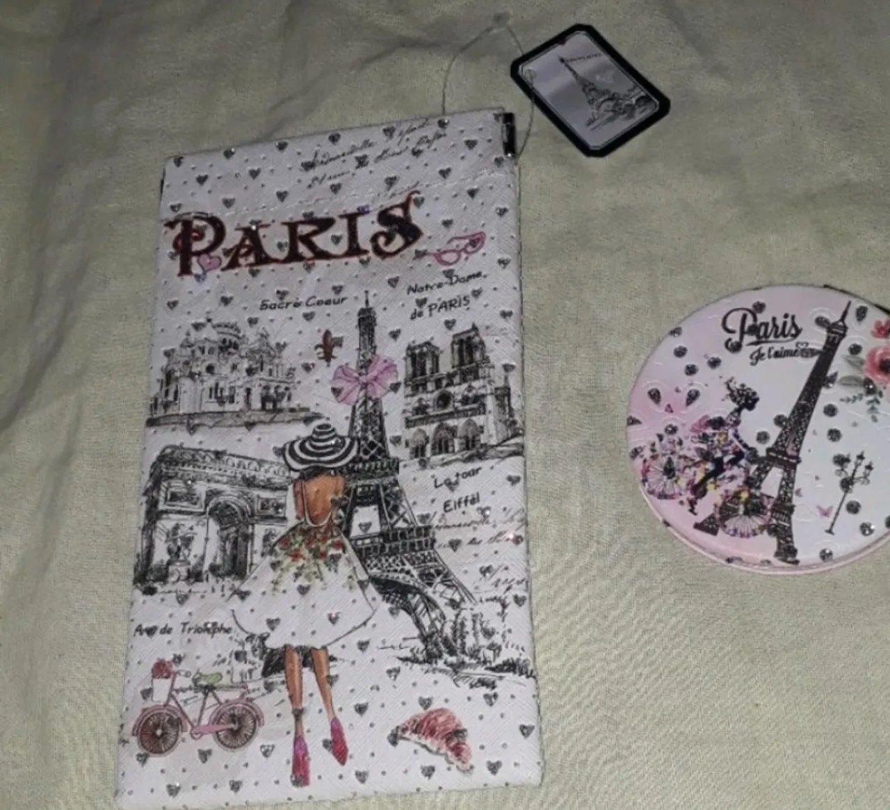Kit Bolsa e Espelho Paris - Novo