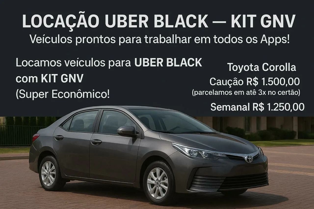 LOCAÇÃO UBER BLACK ///  KIT GNV ///<br><br> - Foto 2