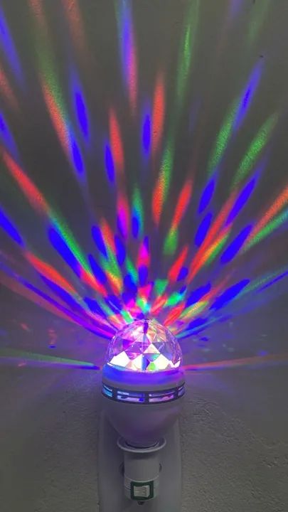 Lâmpada Giratória de LED para Festa- Unidade 