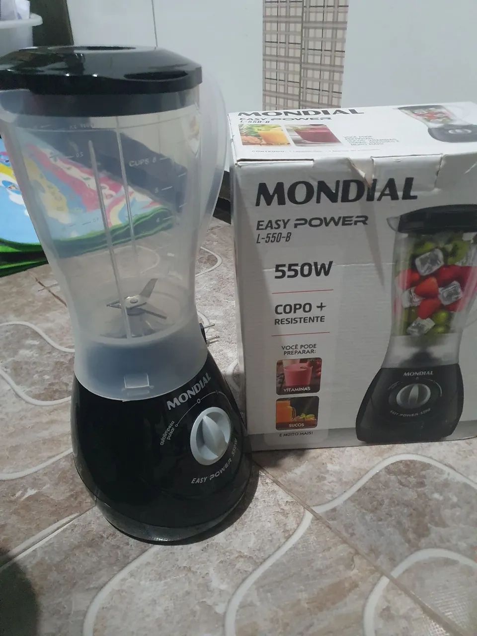 Liquidificador Mondial novo 550W 