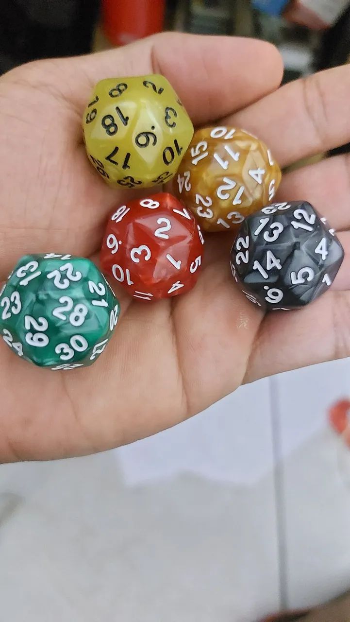 KIT D30 Dados de RPG - 30 faces - Foto 3