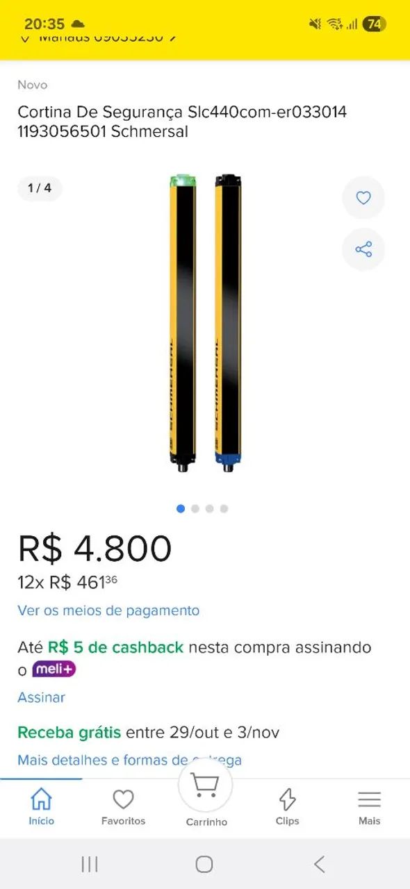 Barreira de segurança Nr12 schemersal para aplicações industriais  - Foto 4