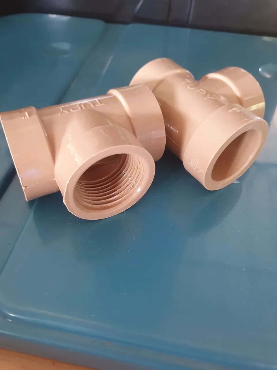 2 Tee soldavel p rosca 1" - Foto 2