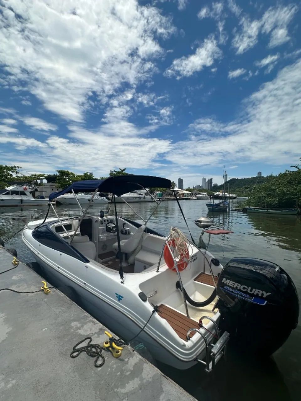 Vendo Lancha 21 pes, motor 150hp 2024, aceito oferta - Foto 8