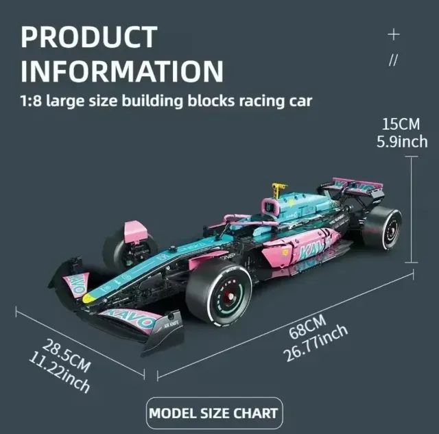 Tipo Lego F1 Alpine 1:8 1768 peças - Foto 2