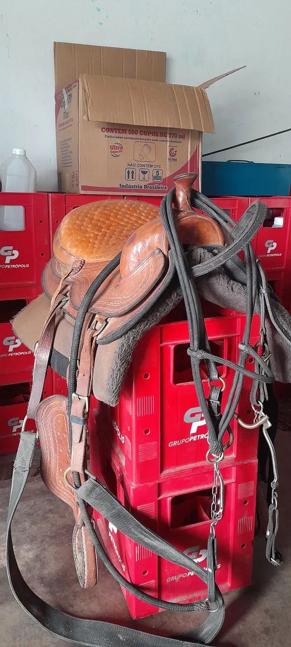 Sela de cavalo usada - Foto 6