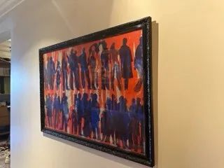 Quadro lambe lambe moldura preta 