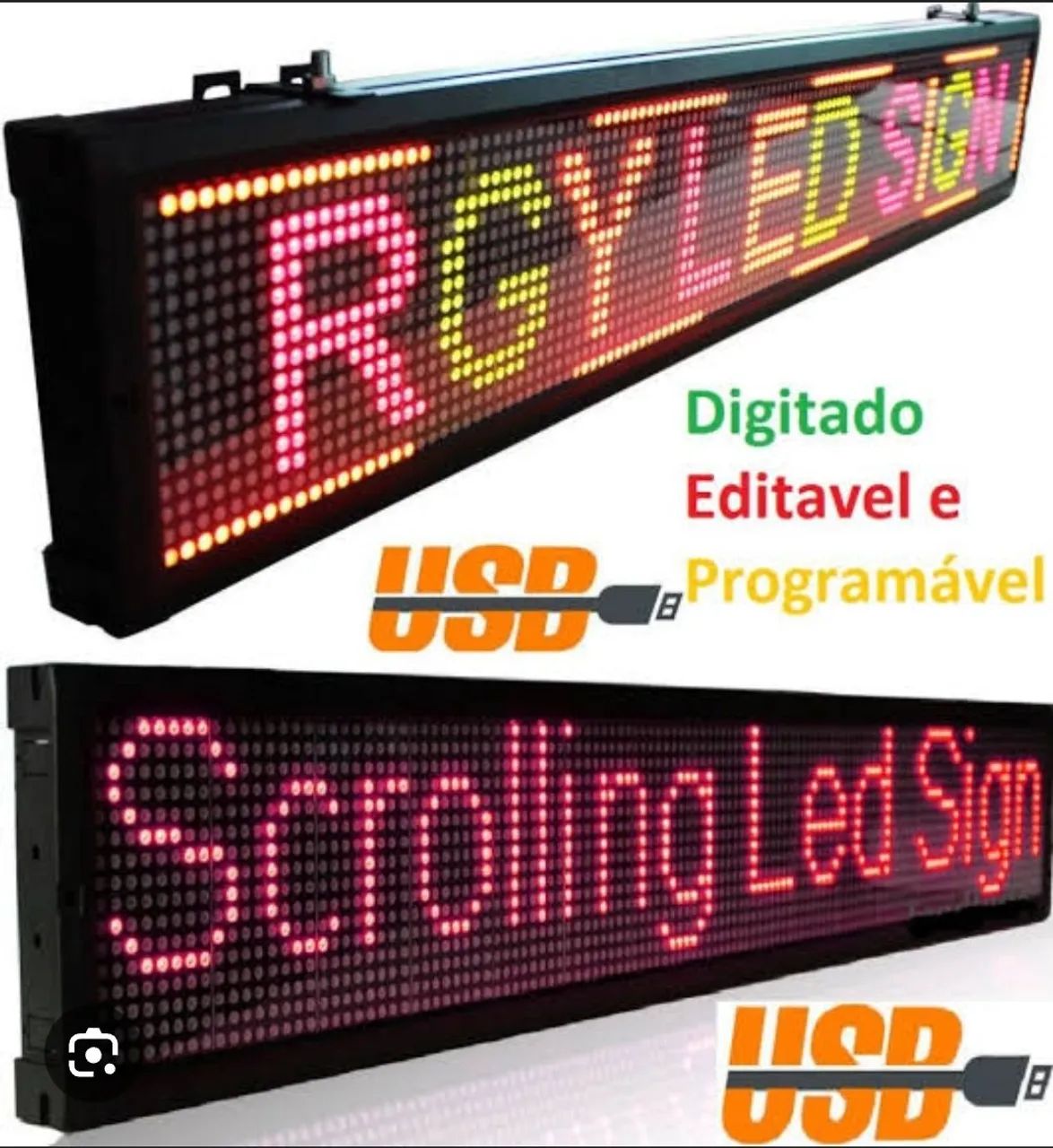 Painel de Led Letreiro de 70cm a 2.00 Metros. Kimoa o Rei dos Painéis. - Foto 3