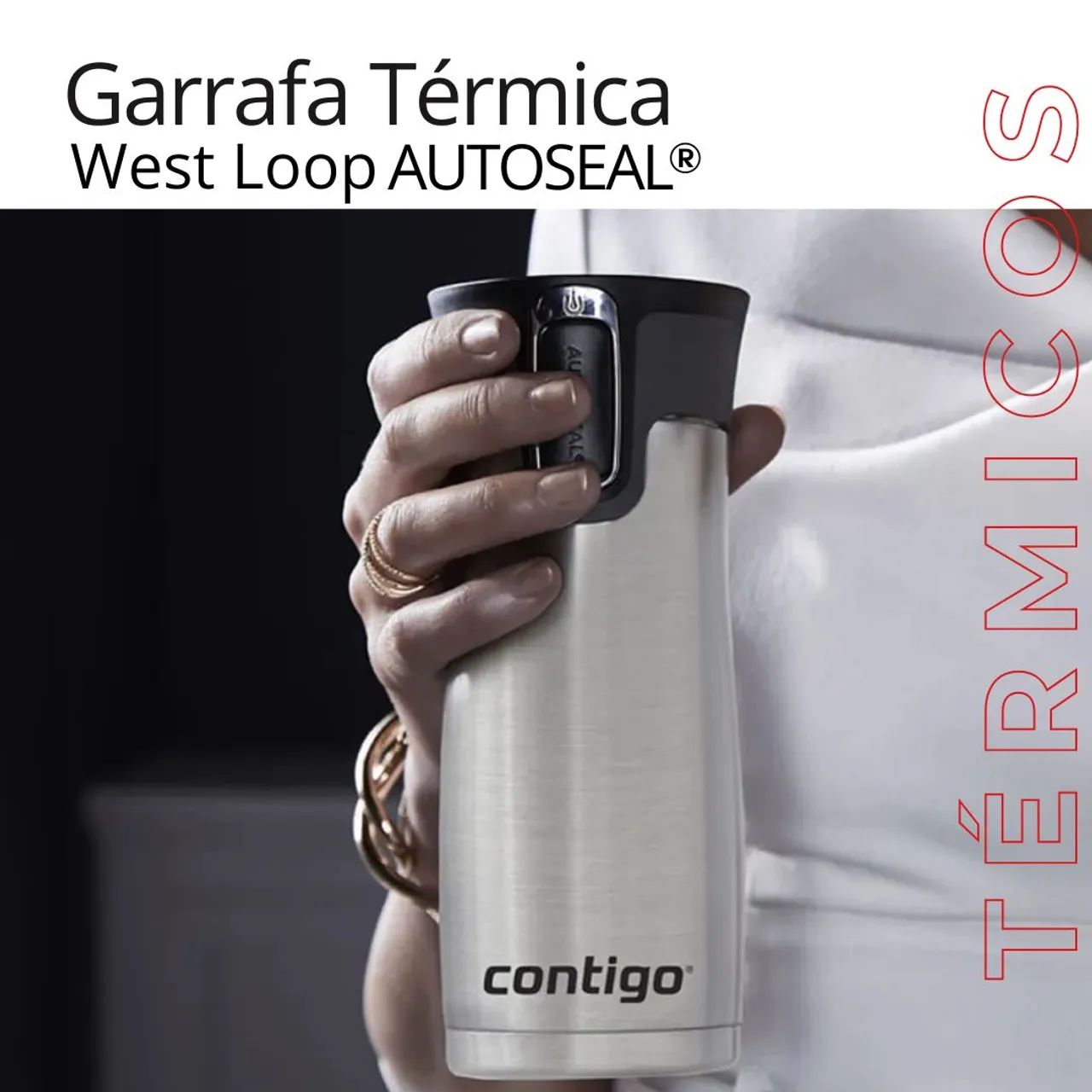 (NOVO) Garrafa Térmica Contigo - Foto 5