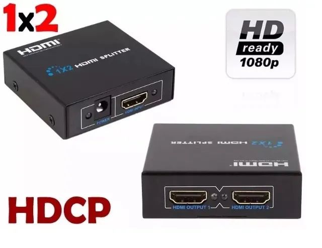 Splitter 1x2 Divisor Hdmi Hdcp 1 Entrada 2 Saídas Full Hd 3d - Foto 4