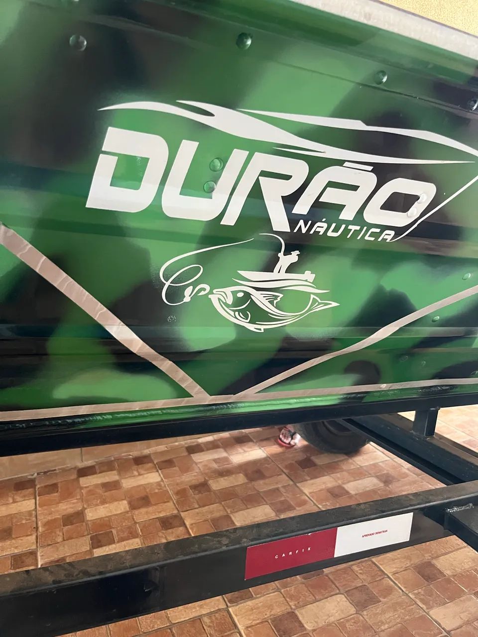 Canoa berço e motor rabeta 7hp - Foto 4